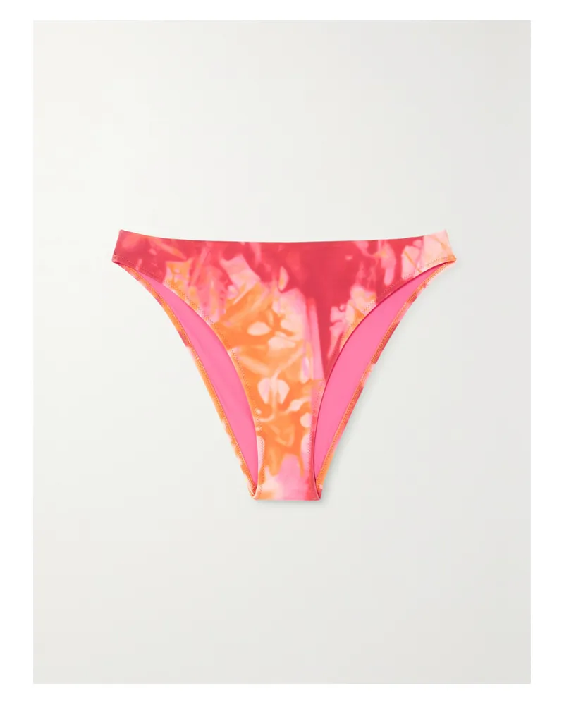 Versace Bikini-höschen Mit Batikmuster - Pink Pink