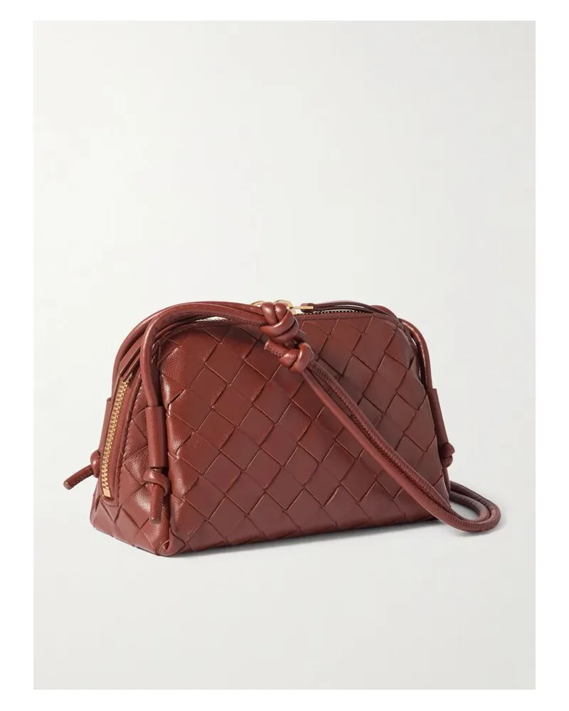 Bottega Veneta Concert Pouch Schultertasche Aus Intrecciato-leder - Braun Braun