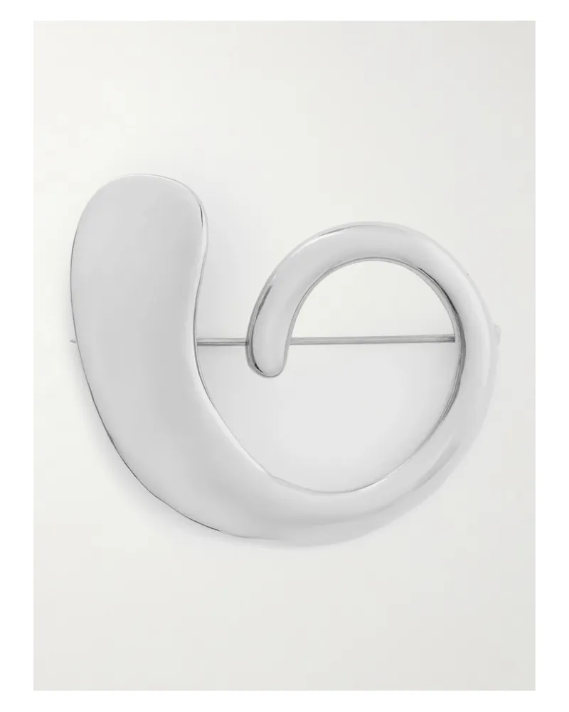 AGMES Marta Recycled Sterling Silver Brooch Silver