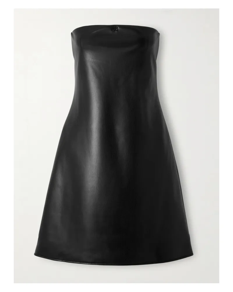 Courrèges Trägerloses Minikleid - Schwarz Schwarz