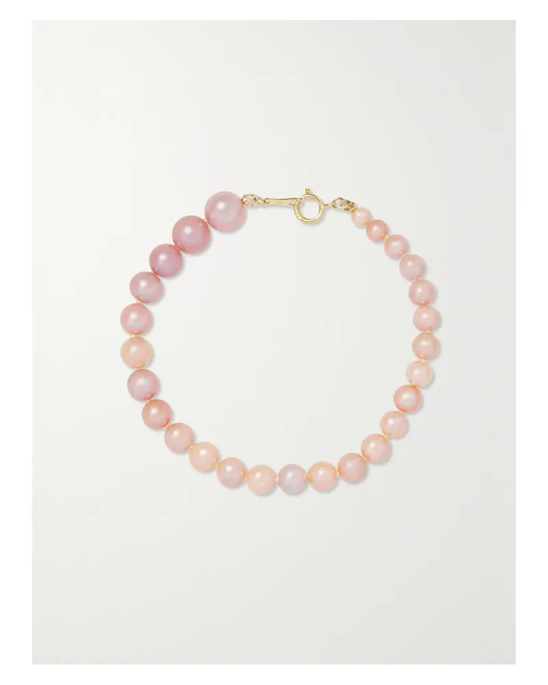 MIZUKI Armband Mit Perlen Und Details Aus 14 Karat Gold - Pink Pink