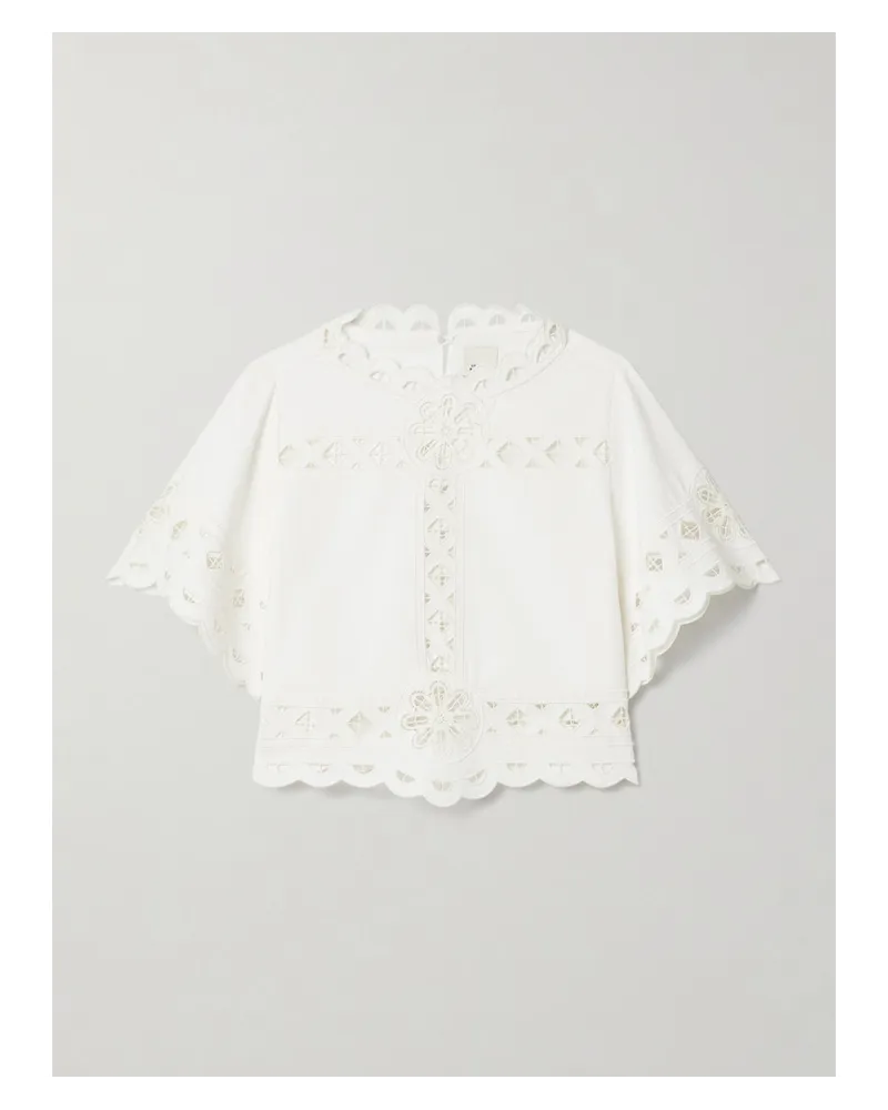 Isabel Marant Parissa Bluse aus Baumwolle Weiß