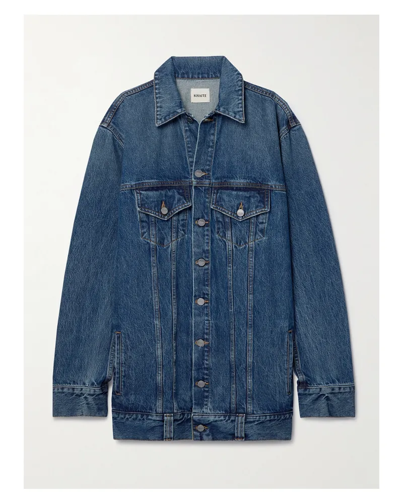 KHAITE Ross Oversized-jeansjacke - Blau Blau
