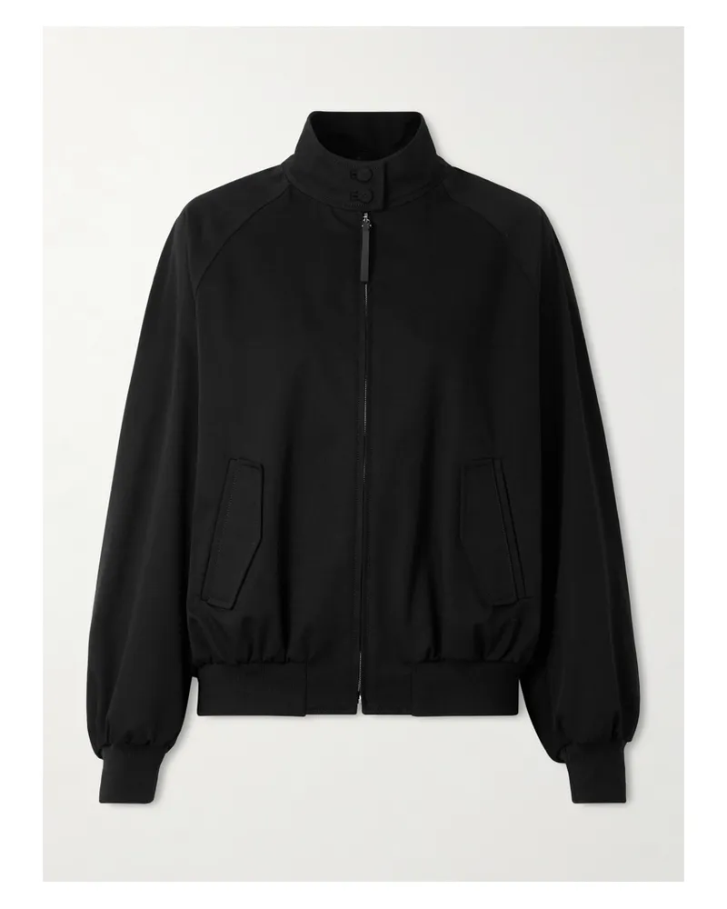 Gabriela Hearst Wynne Bomberjacke Aus Baumwoll-twill - Schwarz Schwarz