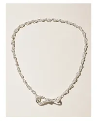 Marla Aaron True Lover's Knot Kette aus Sterling Silber