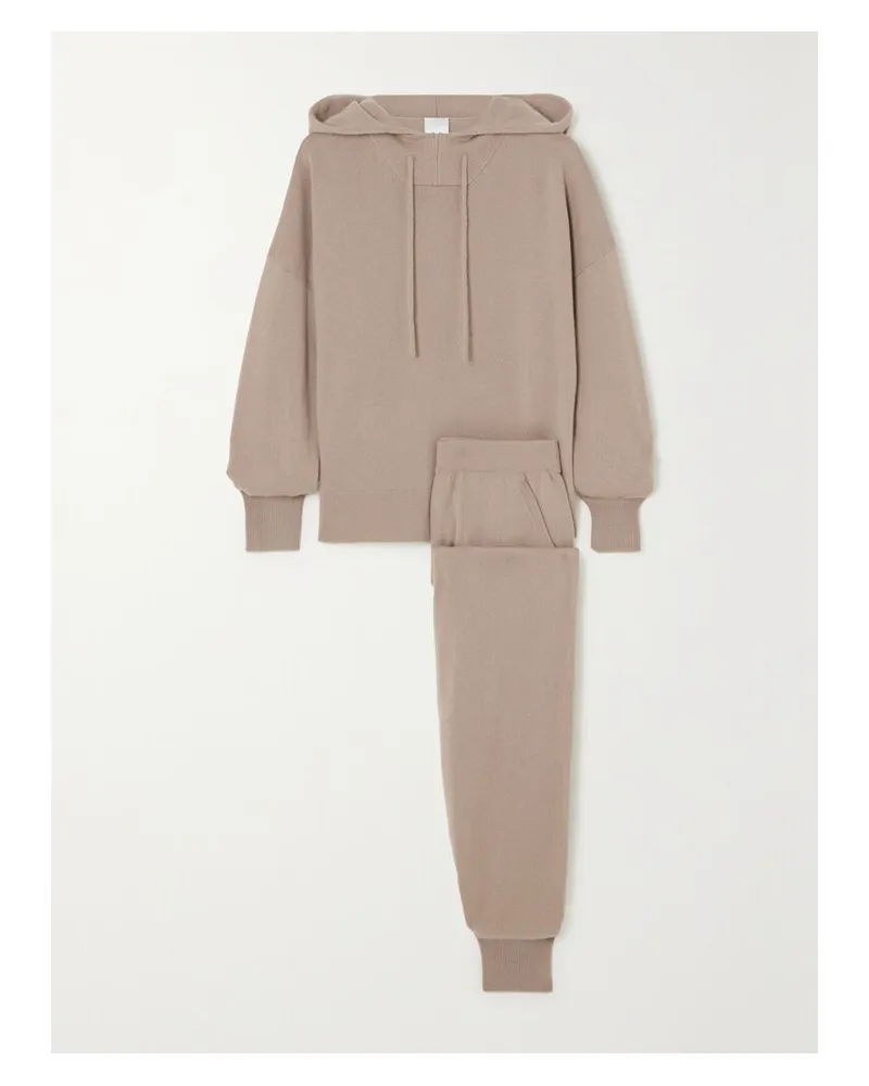 ALLUDE Set Aus Kapuzenpullover Und Jogginghose Aus Kaschmir - Neutral Neutral