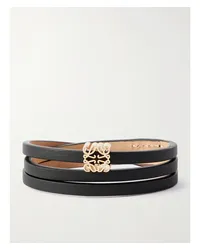 Loewe Paula's Ibiza Twist Armband aus Leder Schwarz