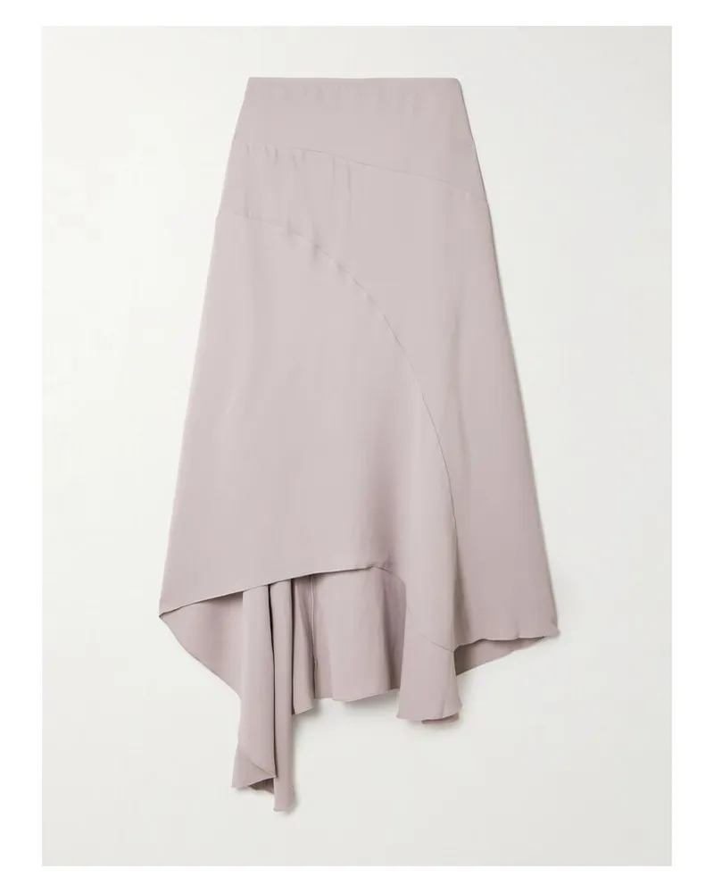 Victoria Beckham Asymmetrischer Maxirock Aus Crêpe - Pink Pink