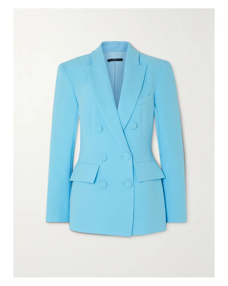 Alex Perry Landon Doppelreihiger Blazer Aus Crêpe - Blau Blau