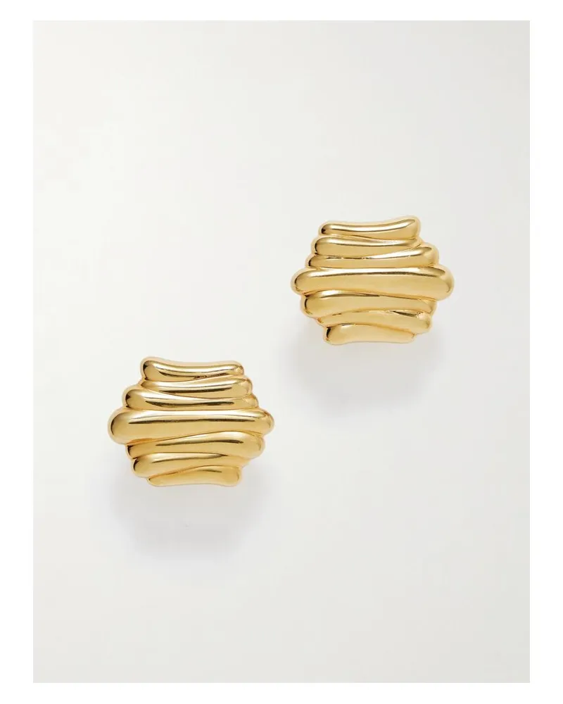 KHAITE Crema Vergoldete Ohrringe Gold