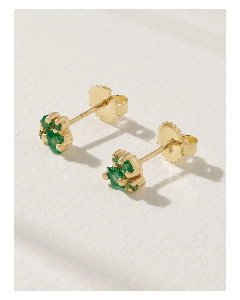 Suzanne Kalan Ohrstecker Aus 18 karat Gold Mit Smaragden Gold