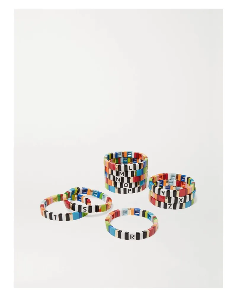 Roxanne Assoulin Alphabet Soup Armband Mit Emaille - Blau Blau