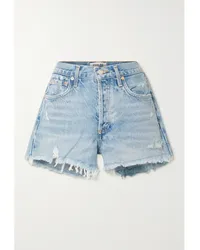 AGOLDE Parker Jeansshorts In Distressed-optik Blau