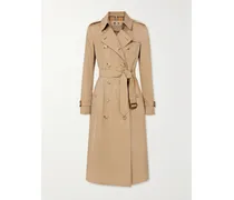 Chelsea Long Organic Cotton-gabardine Trench Coat - Neutrals