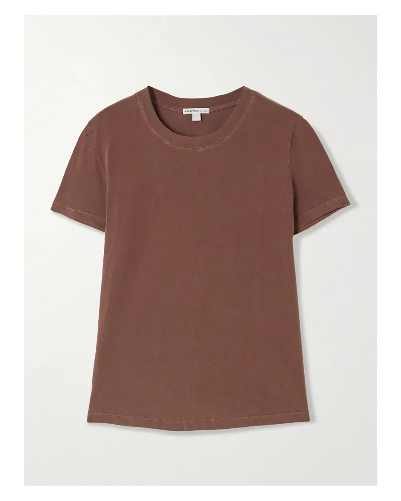 James Perse Vintage Boy T-shirt Aus Baumwoll-jersey - Braun Braun