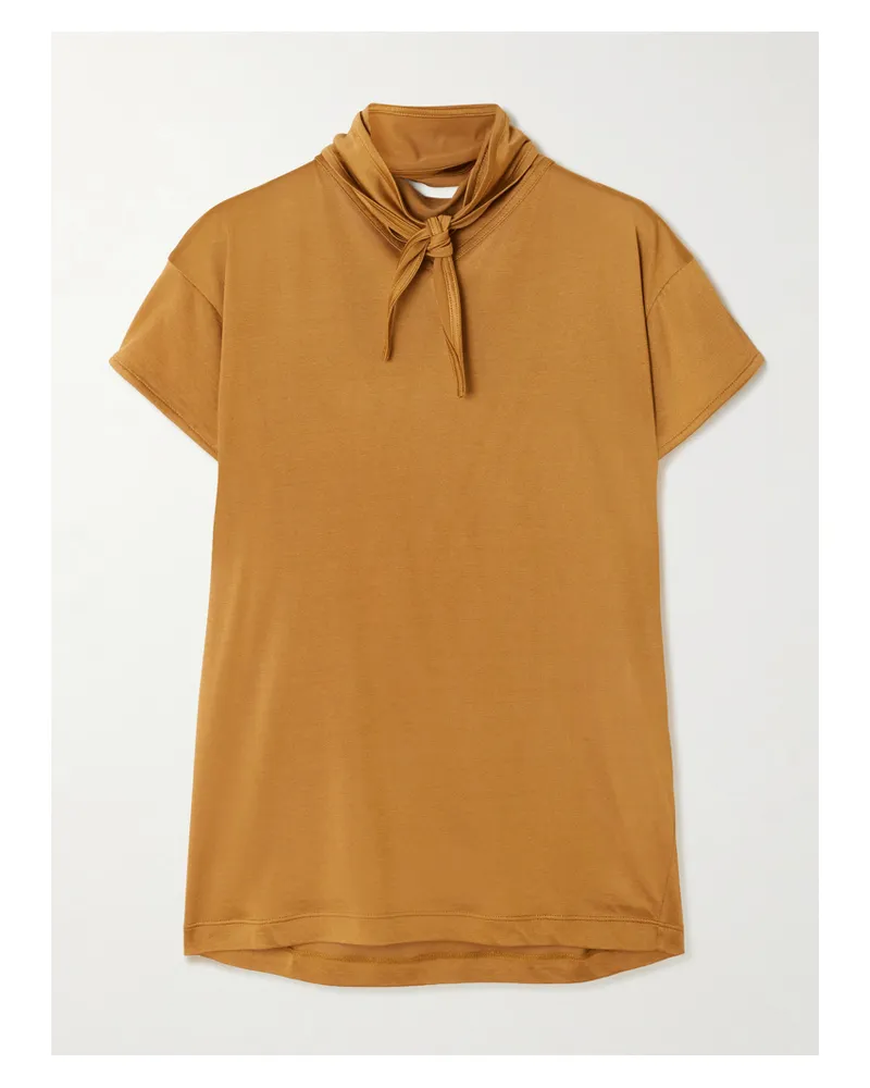 Christophe Lemaire T-shirt Aus Jersey Zum Binden - Braun Braun
