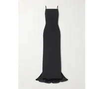 Crepe-cady Gown - Black