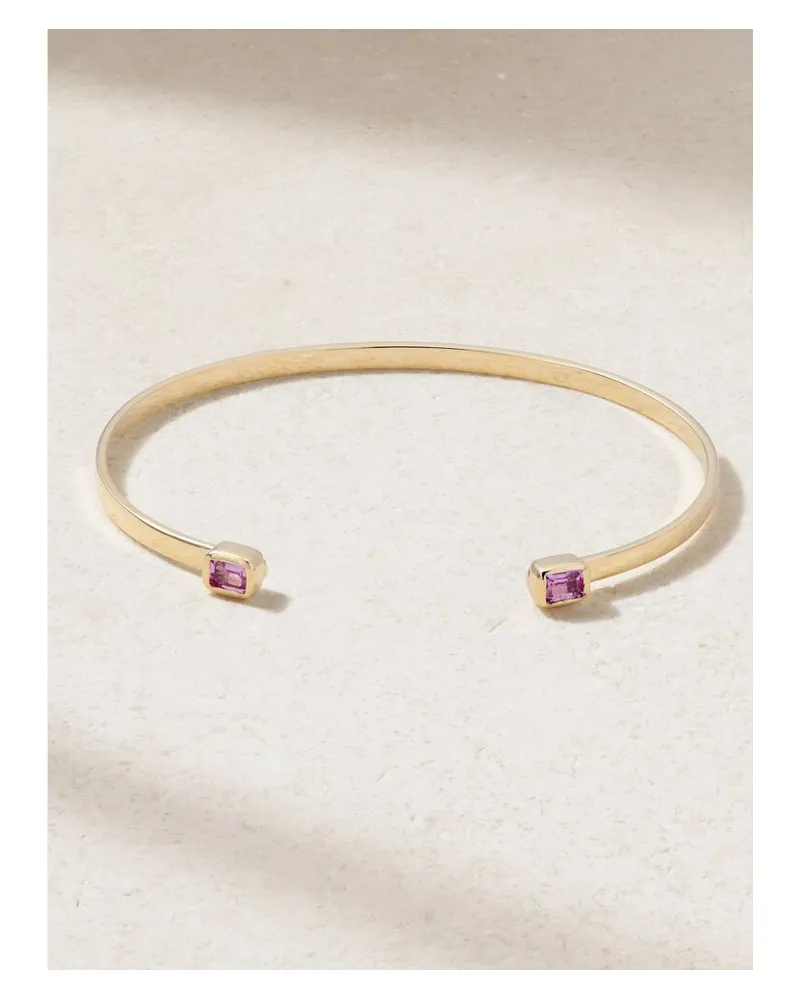 Stone & Strand Myrtle Armspange Aus 14 Karat Gold Mit Saphiren - Pink Pink