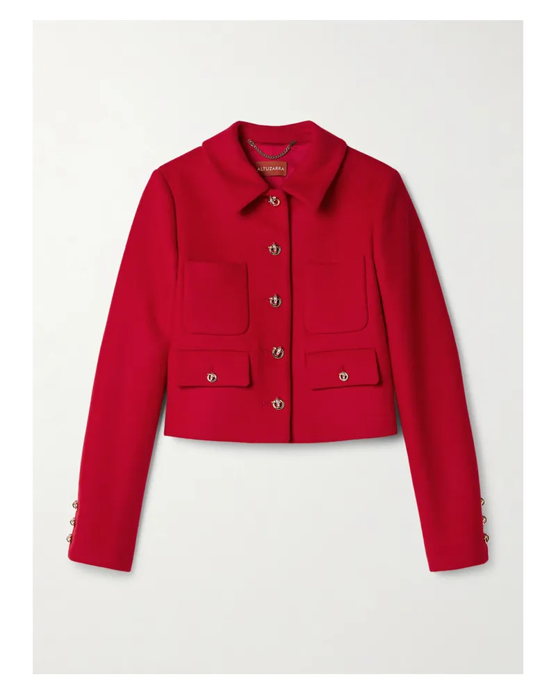 Altuzarra Astley Jacke aus Wolle Rot