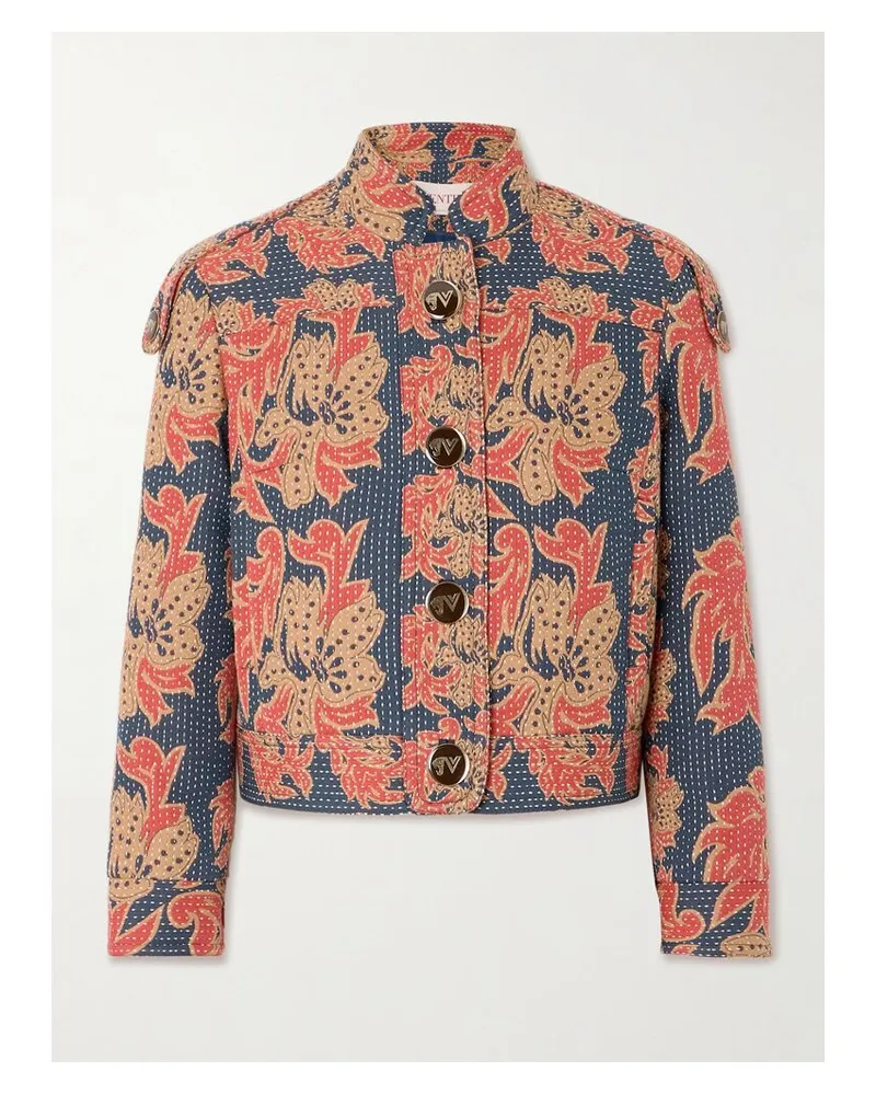 Valentino Garavani Après L'hiver Jacke Aus Jacquard Aus Einer Baumwollmischung - Rot Rot