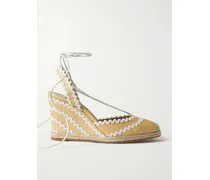 Ric Rac 85 Espadrille-wedges Aus Raffiabast - Neutral