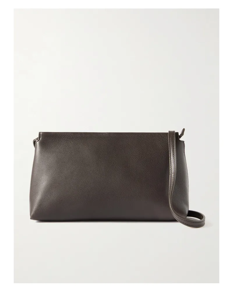 The Row Rene Leather Shoulder Bag - Brown Brown