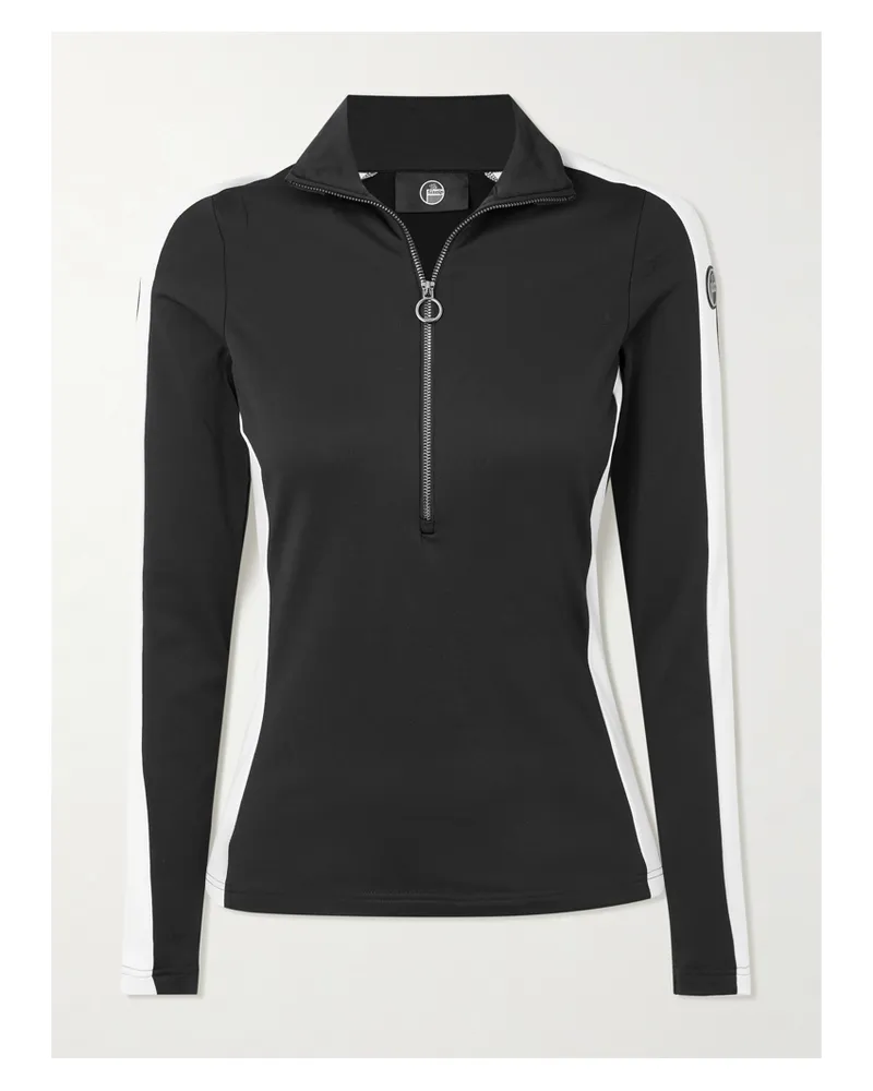 FUSALP Negam Skioberteil Aus Stretch-jersey Mit Logoapplikation Und Streifen - Schwarz Schwarz