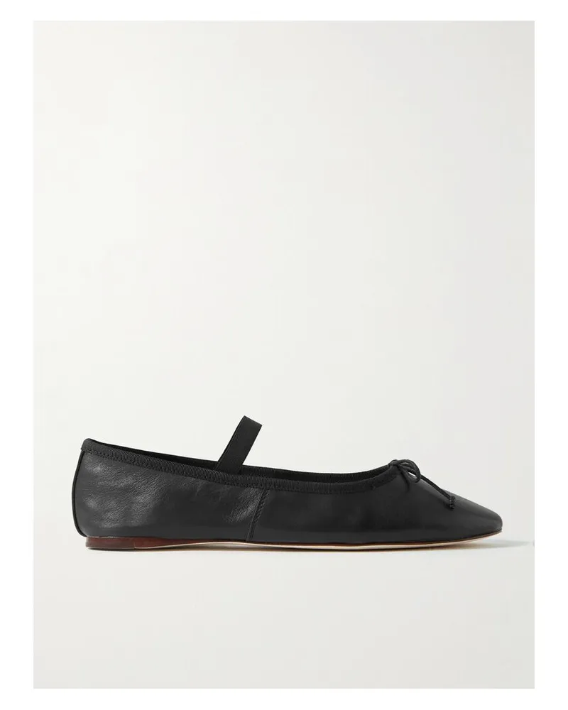 Loeffler Randall Leonie Ballerinas Aus Leder Mit Schleife - Schwarz Schwarz