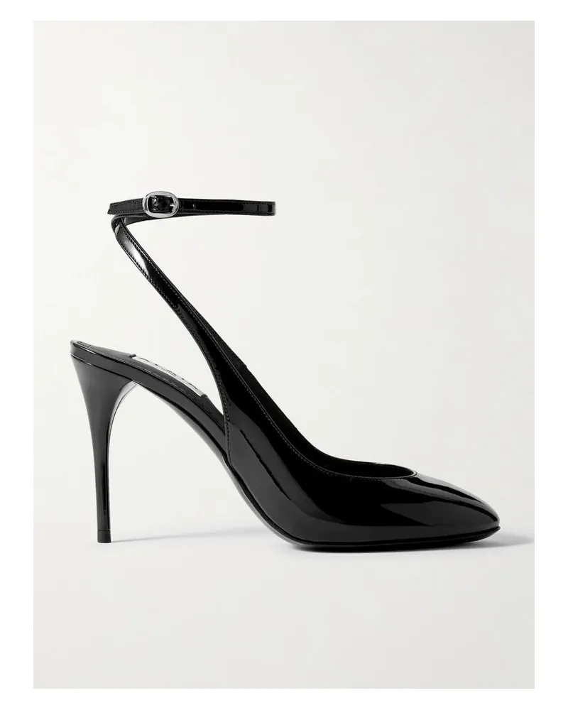 Alaïa 90 Pumps Aus Lackleder - Schwarz Schwarz