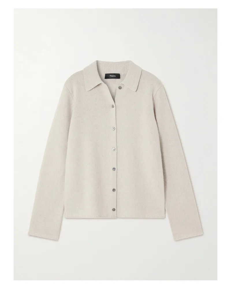 Theory Cardigan Aus Einer Kaschmir-wollmischung - Grau Grau