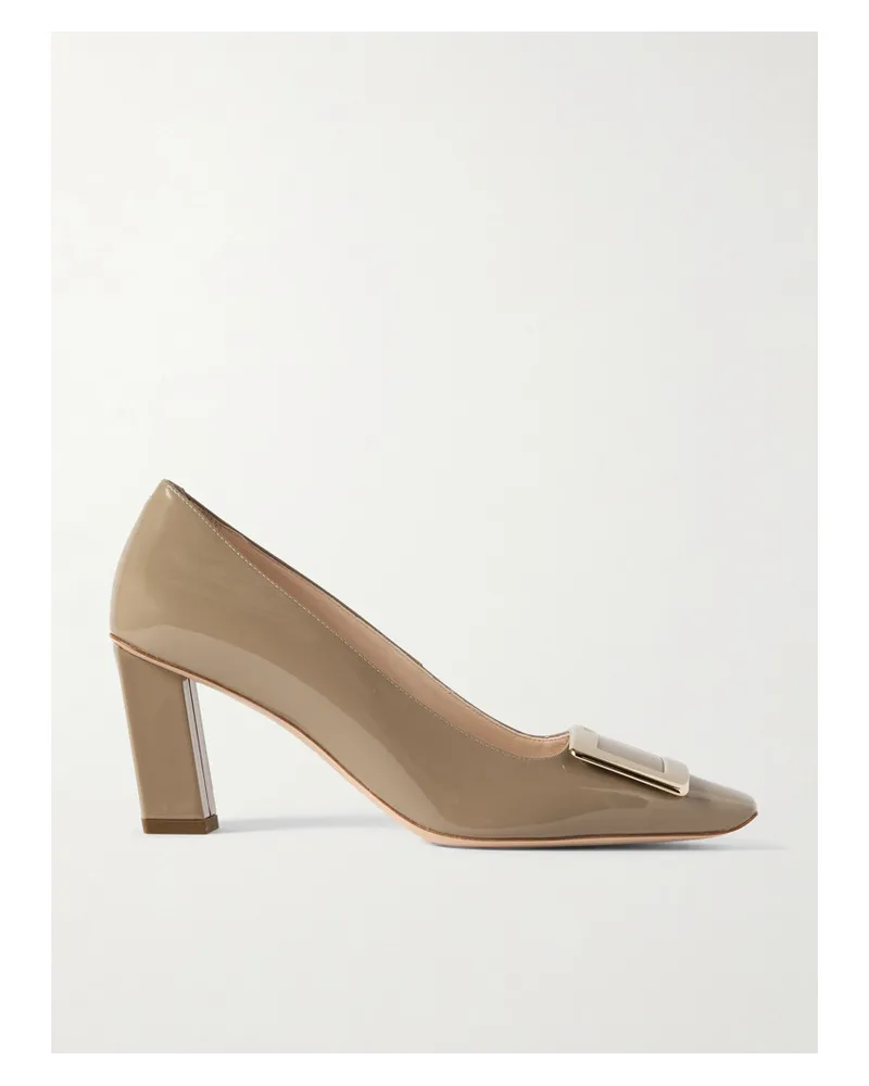 Roger Vivier Belle Vivier Pumps aus Lackleder Neutral