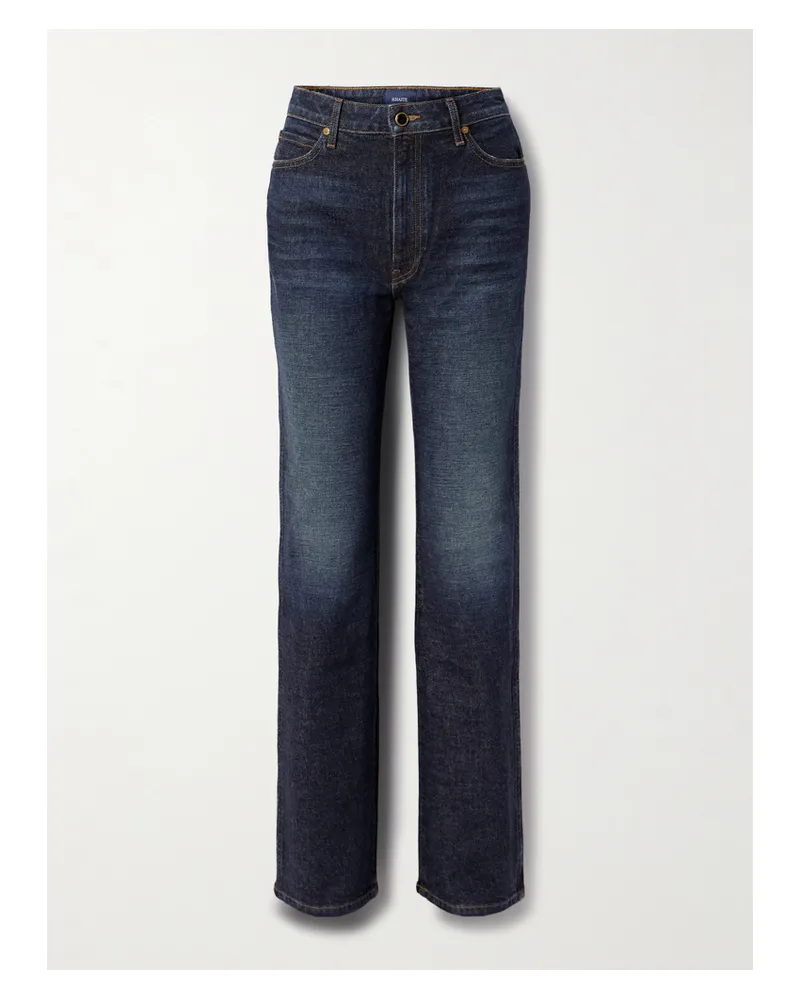 KHAITE Danielle High-rise Straight-leg Jeans - Blue Blue