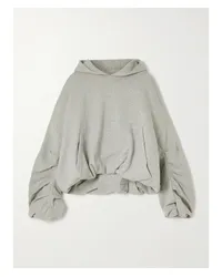 Dries van Noten Oversized-hoodie aus Baumwoll-jersey Grau