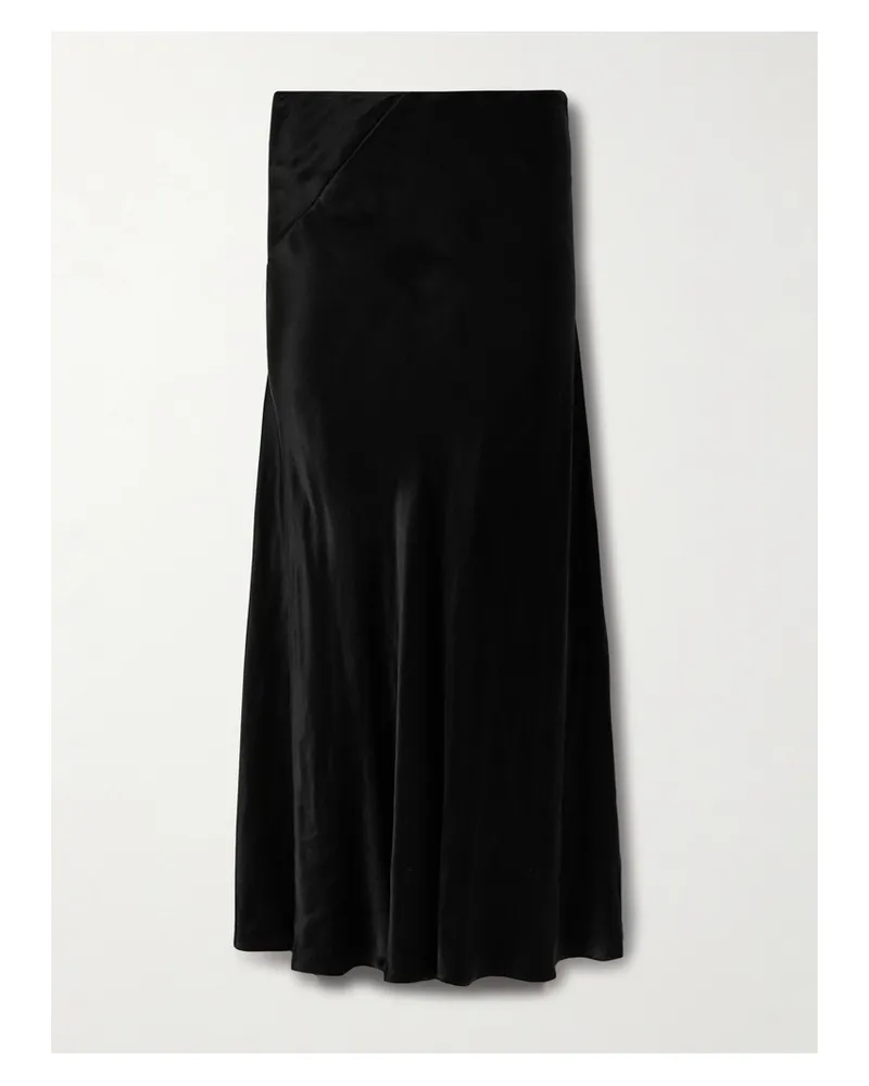 The Row Luce Maxirock Aus Vorgewaschenem Satin - Schwarz Schwarz