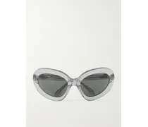 Round-frame Acetate Sunglasses - Gray