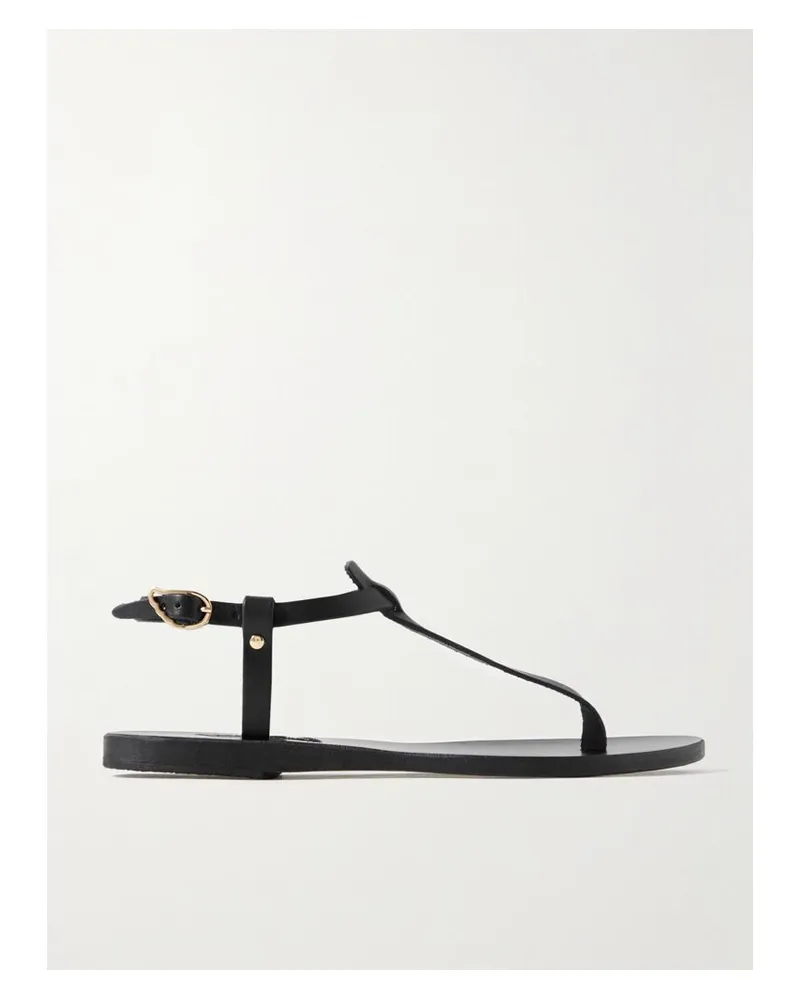 Ancient Greek Sandals Lito Sandalen Aus Leder - Schwarz Schwarz