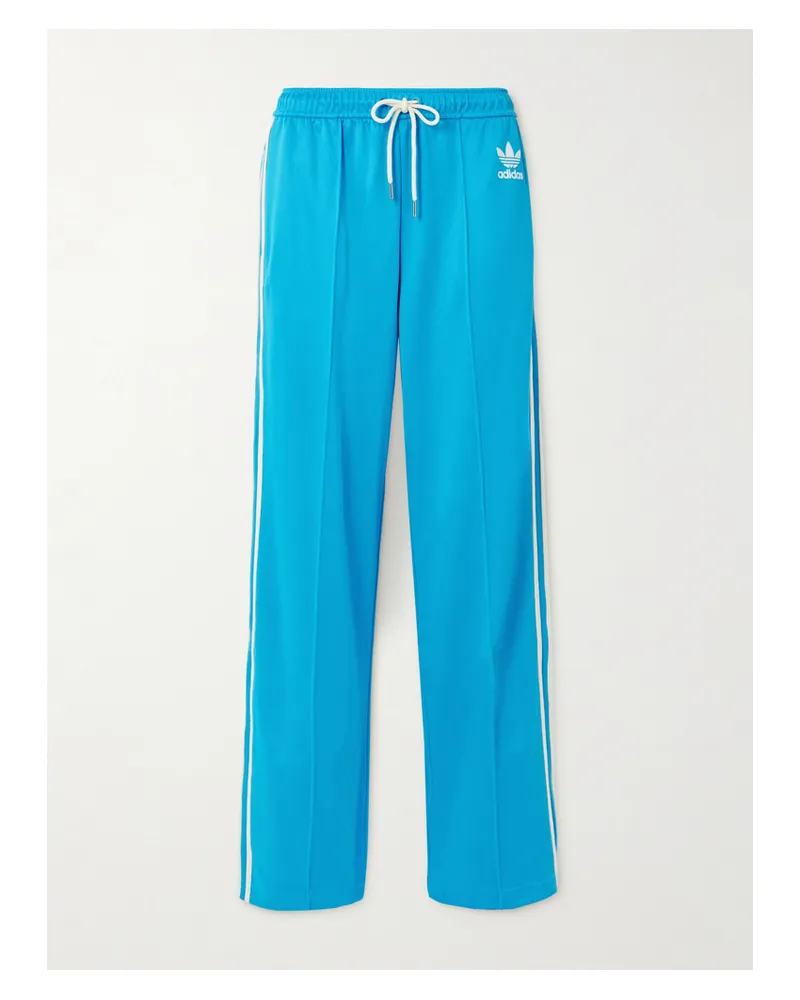 adidas Wales Bonner Jogginghose Mit Geradem Bein Aus Jersey Mit Streifen - Blau Blau
