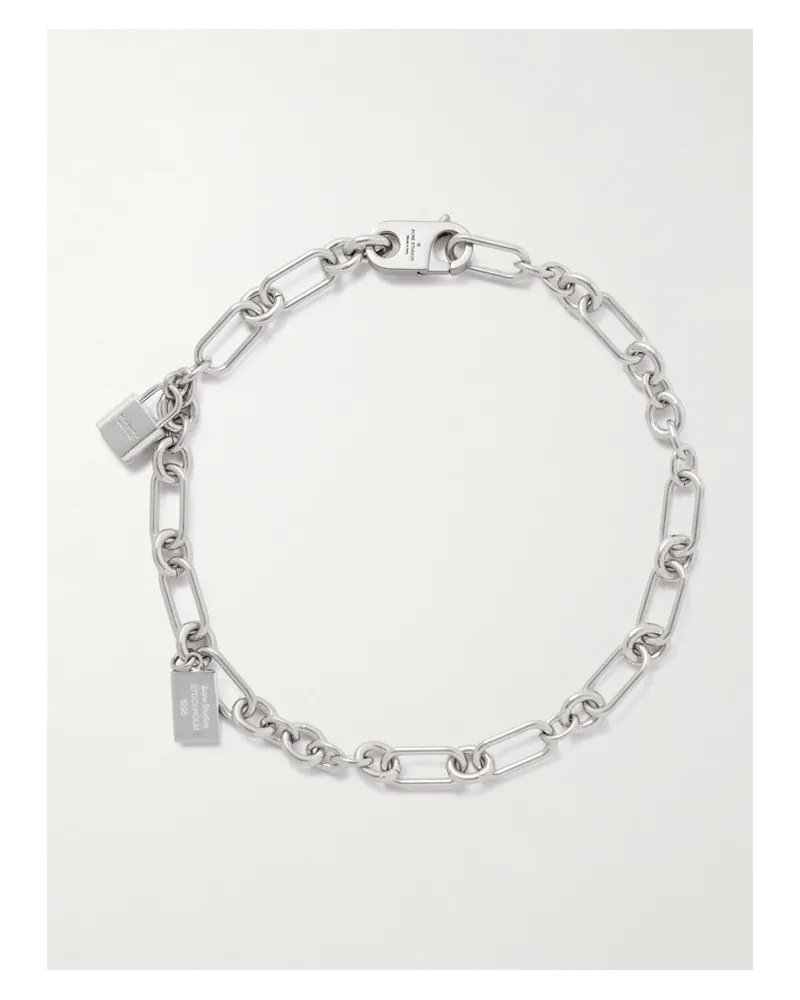 Acne Studios Silberfarbene Kette Silber
