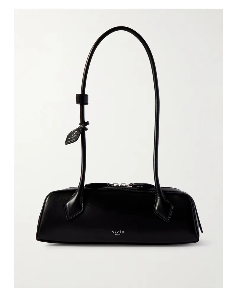 Alaïa Le Teckel Small Leather Shoulder Bag - Black Black
