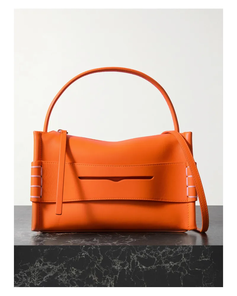 J.W.Anderson Loafer Small Leather Shoulder Bag - Orange Orange