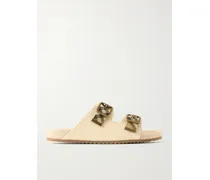 Urchin Woven Raffia Sandals - Neutrals