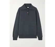 Sweatshirt Aus Baumwoll-jersey - Blau