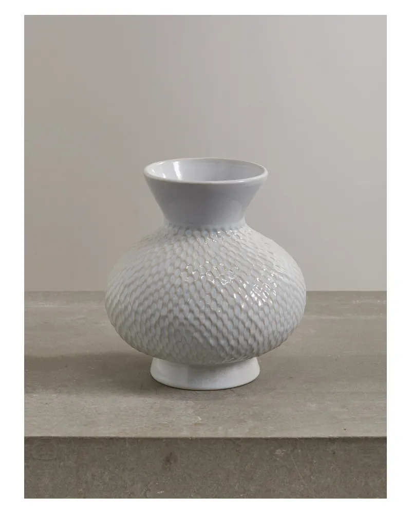 Marloe Marloe Net Sustain Sloane Vase Aus Glasierter Keramik - Lila Lila