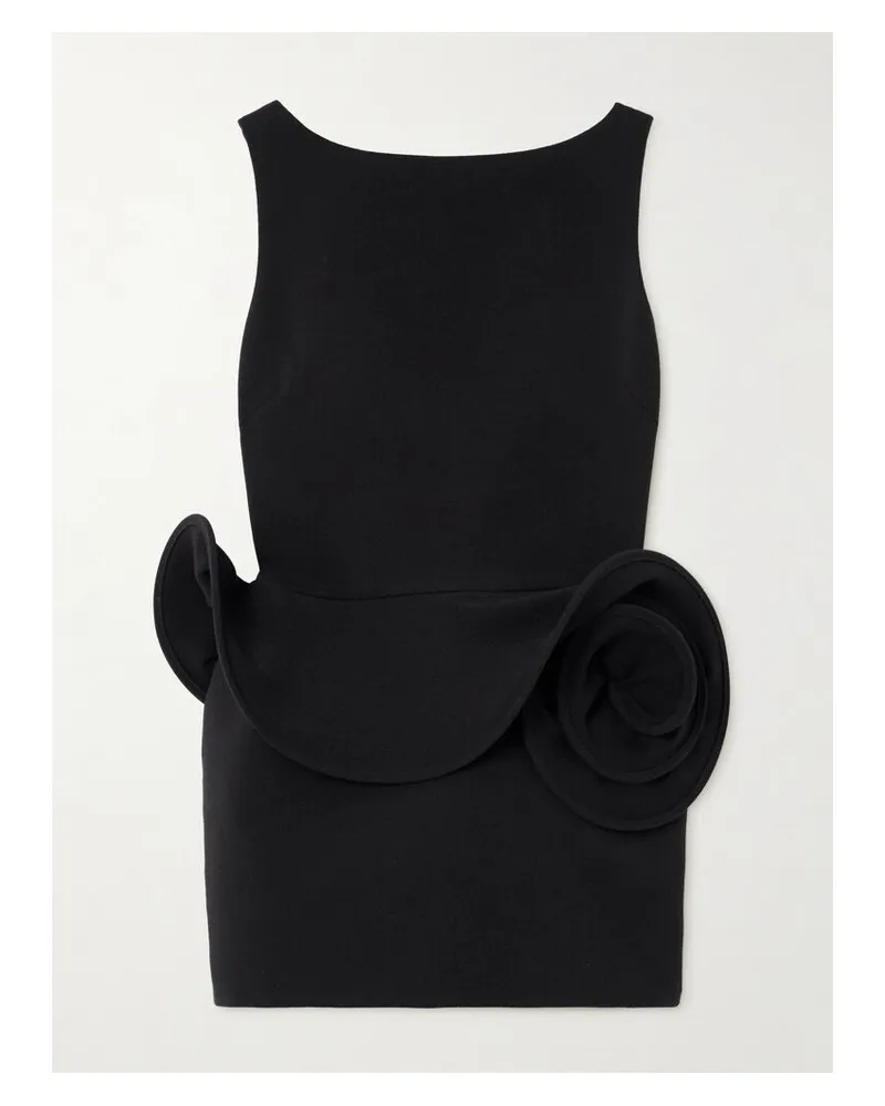 Magda Butrym Rückenfreies Minikleid Aus Crêpe - Schwarz Schwarz