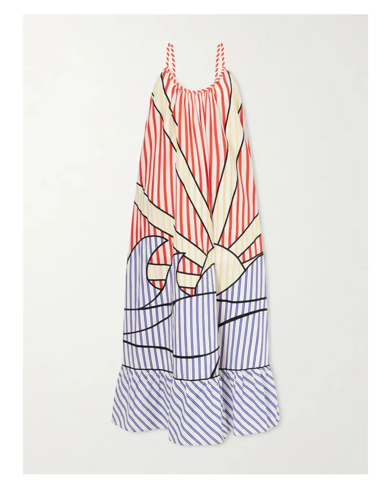 FARM Rio Printed Linen-blend Maxi Dress - Multi Multi