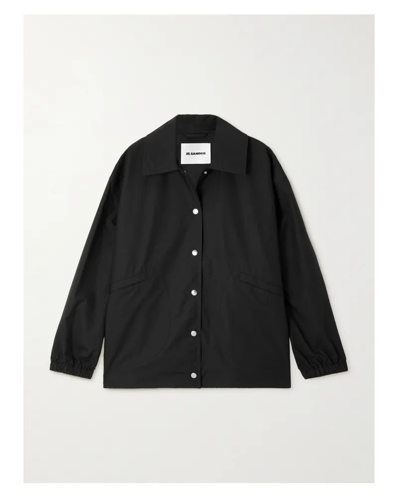 Jil Sander Jacke Aus Baumwolle Mit Print - Schwarz Schwarz