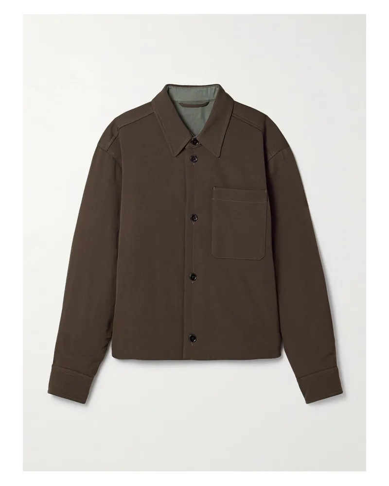 Christophe Lemaire Oversized-jacke Aus Woll-twill - Braun Braun