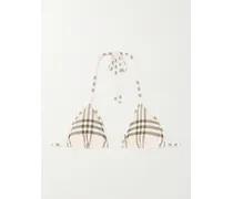 Sadie Checked Bikini Top - Pink