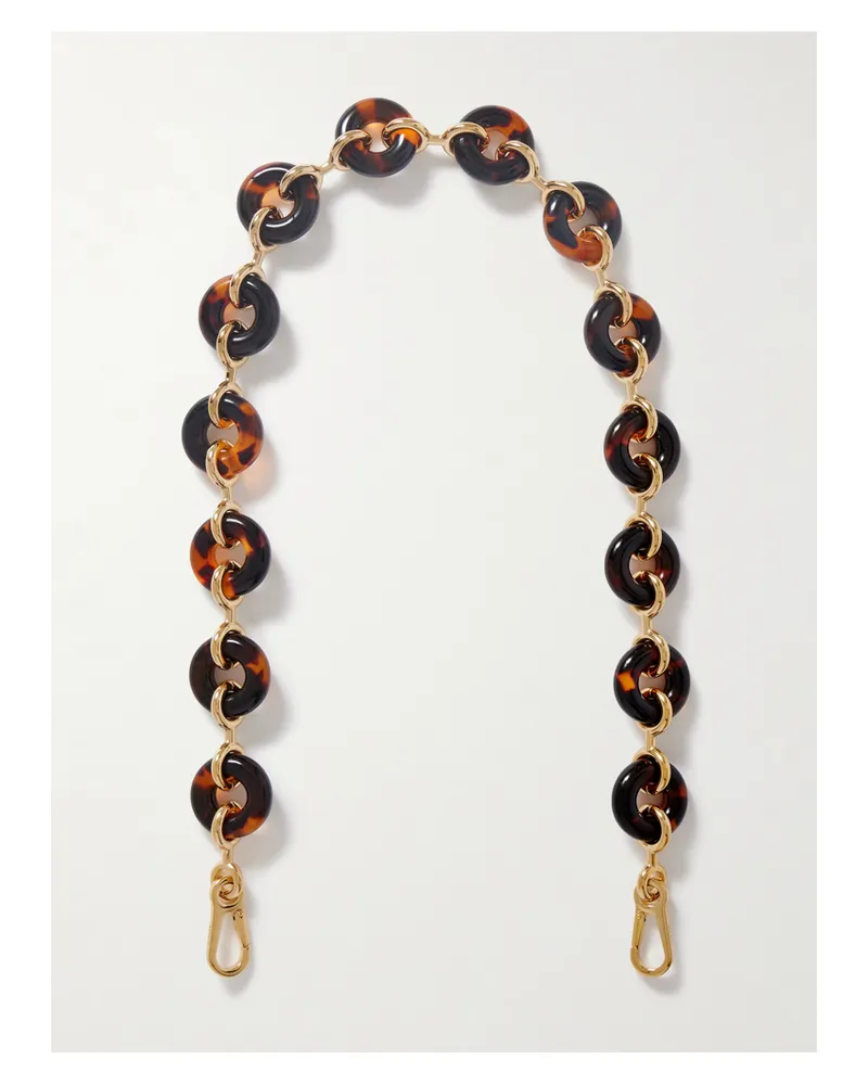 Loewe Chunky Donut Schulterkette Aus Azetat In Hornoptik Mit Goldfarbenen Details Gold
