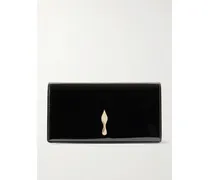 Bettina Patent-leather Clutch - Black